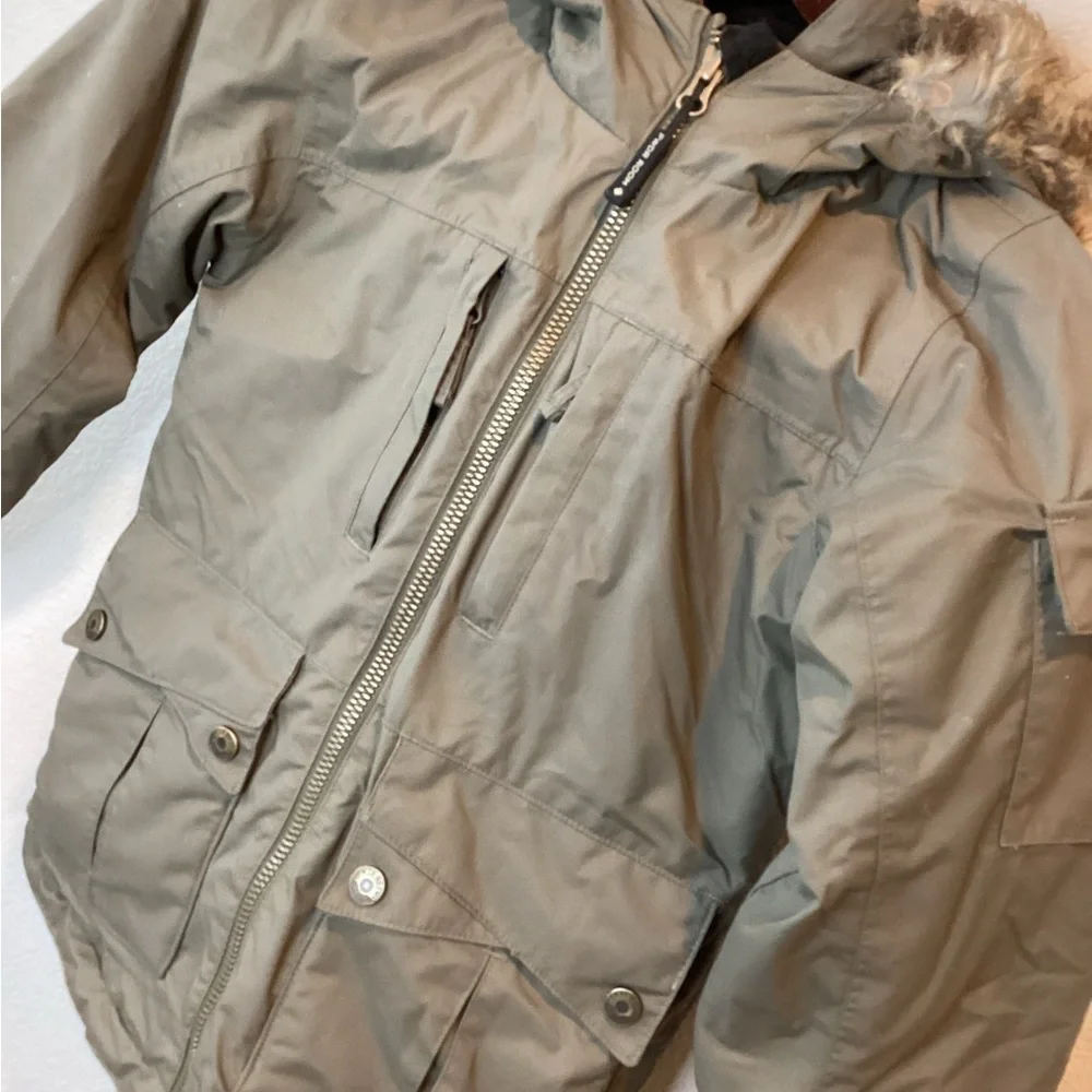 * Pwdr Room Winter Ski Jacket Coat Size S Olive Green